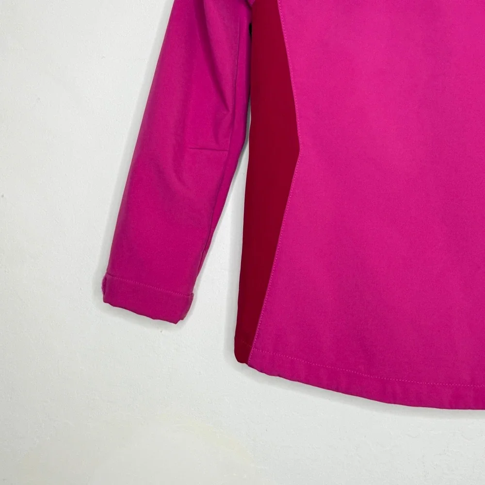 Jack Wolfskin Girls Pink Softshell Hooded Jacket EU 140/USA 10 Fleece Outdoor